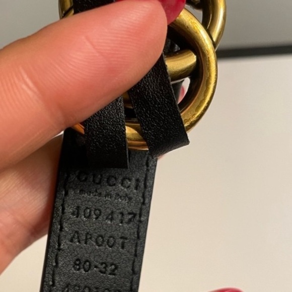 GUCCI GG Marmont Skinny Belt 80 32 - Picture 5 of 13